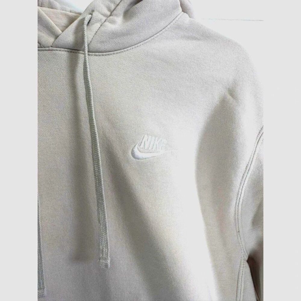 Nike Men's S Light Cream Hoodie Sweatshirt Pullover Kangaroo Pocket Casual